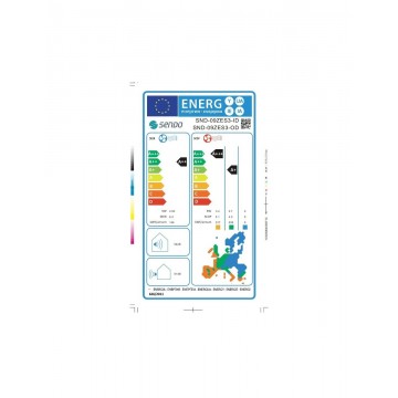 Sendo Zeas SND-09ZES3-ID/SND-09ZES3-OD Κλιματιστικό Inverter 9000 BTU A++/A+